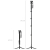 SmallRig 6624 - profesjonalny monopod Alu z głowicą video i podstawą (5-sekcyjny, 64-170cm) - wymiary, rozłożony